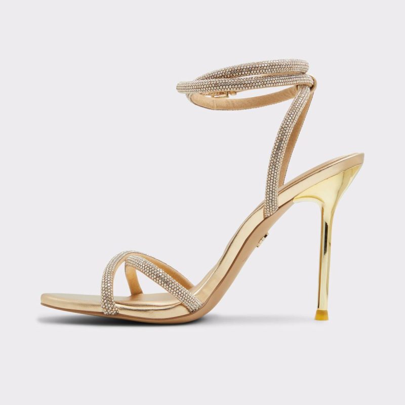 Gold Aldo Heels Manaelden Gold Women's Heeled Sandals Women - Image 3