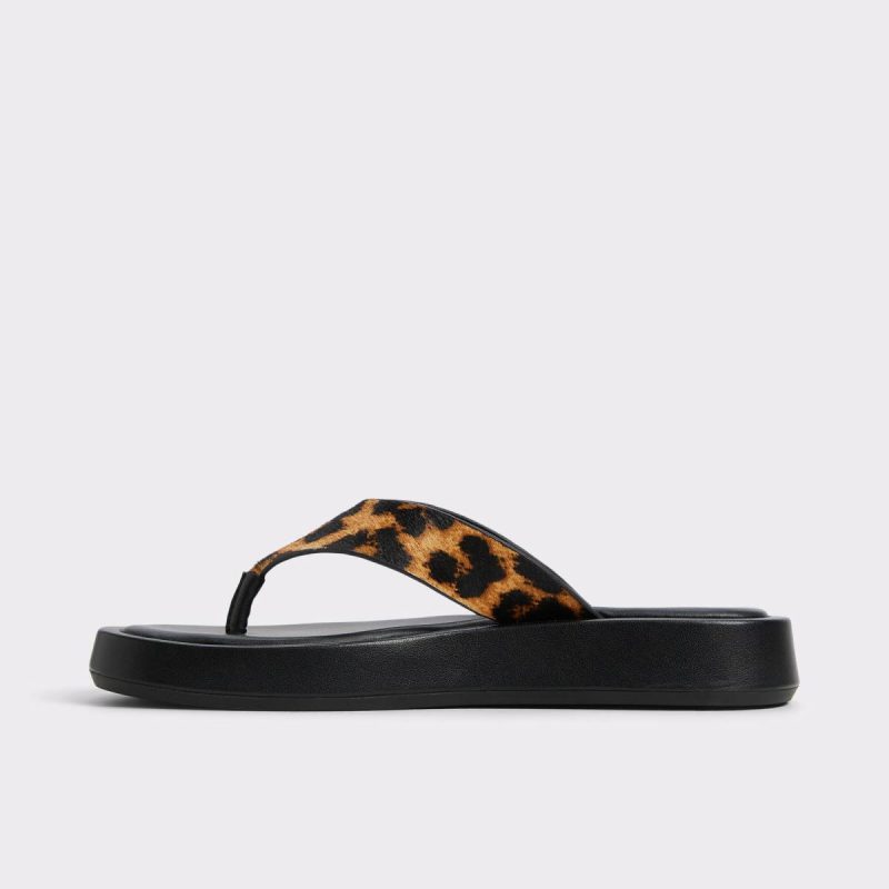 Grettle Brown Multi Women's Flat Sandals Brown Multi Sandals Aldo Women - Image 3