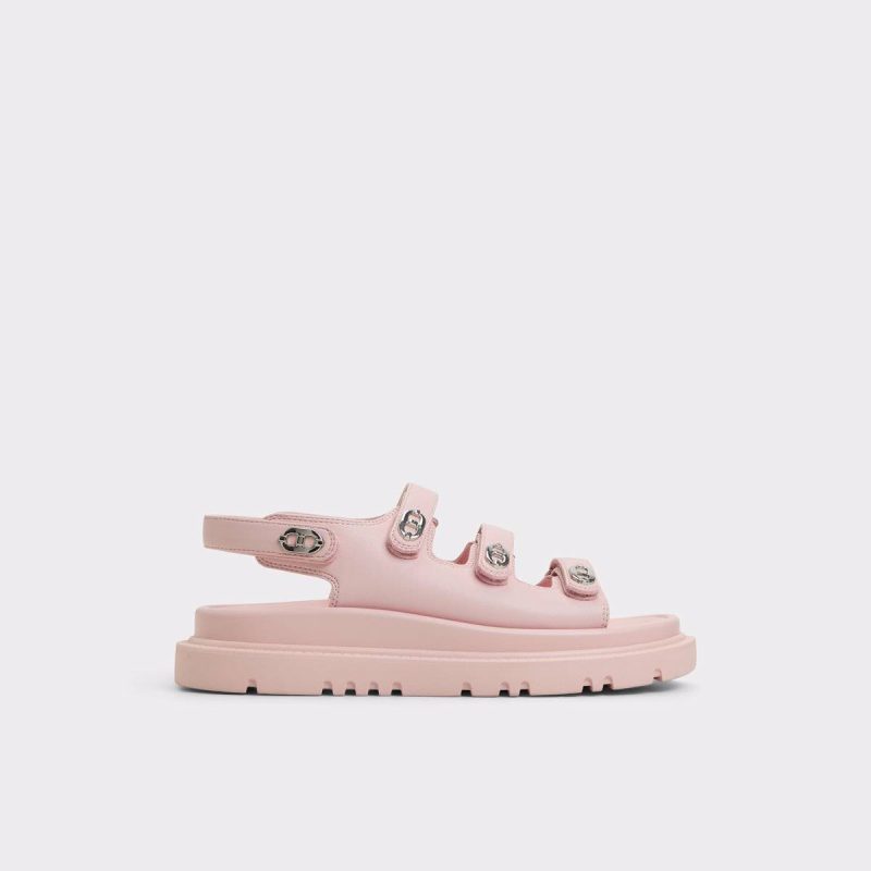 Halendar Light Pink Women's Footbed Sandals Light Pink Aldo Women Sandals