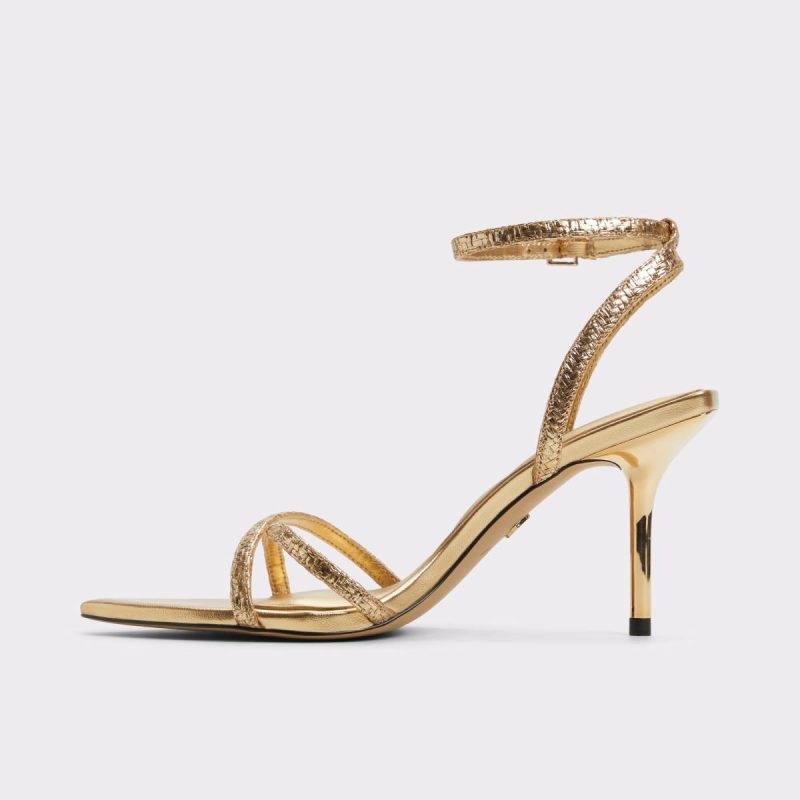 Heels Aldo Adrina Gold Women's Strappy Heels Women Gold - Image 3