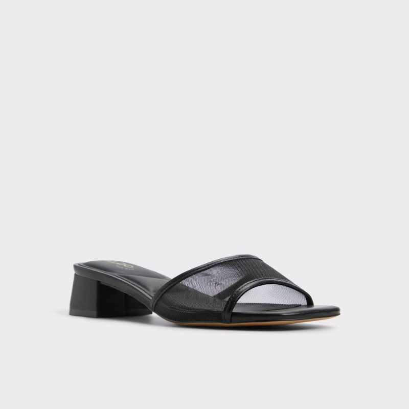Heels Aldo Black Rosamund Black Women's Block Heels Women - Image 4