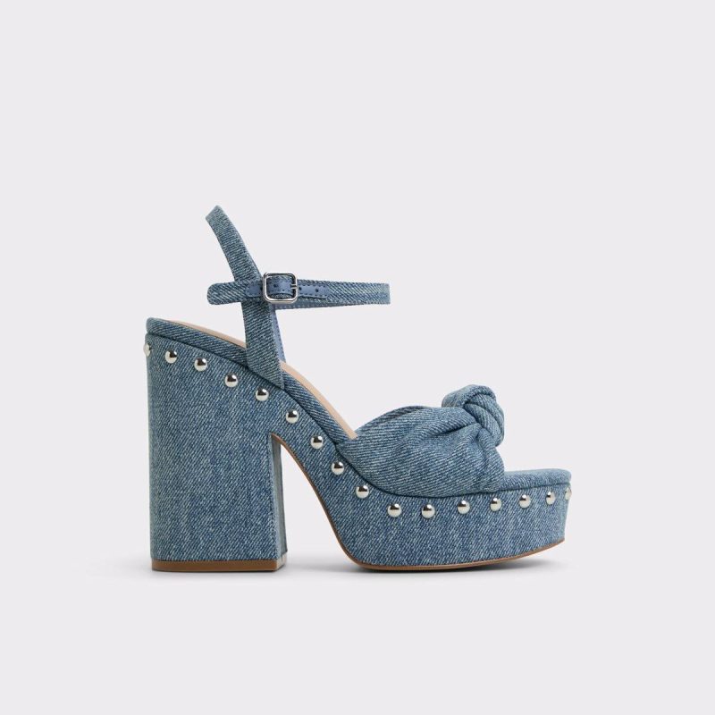 Heels Aldo Blue Combo Ulialdan Blue Combo Women's Platform Sandals Women