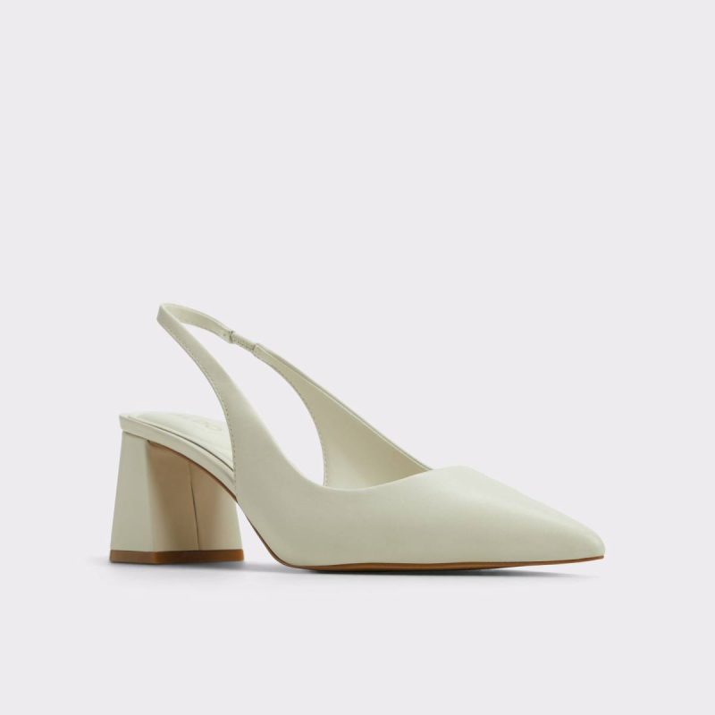 Heels Aldo Uliana White/Bone Women's Slingbacks Women White/Bone - Image 4