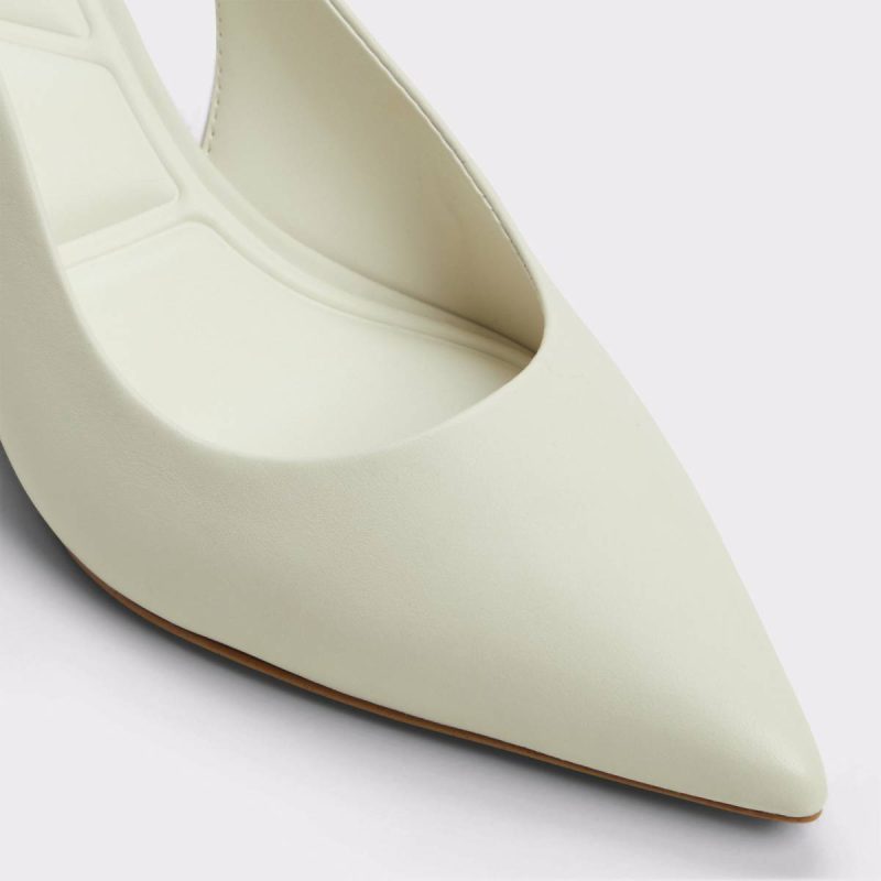 Heels Aldo Uliana White/Bone Women's Slingbacks Women White/Bone - Image 5