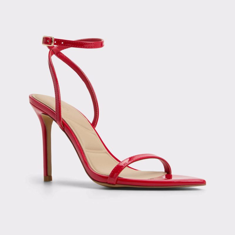 Heels Aldo Women Medium Red Tulipa Medium Red Women's Strappy Sandals - Image 4