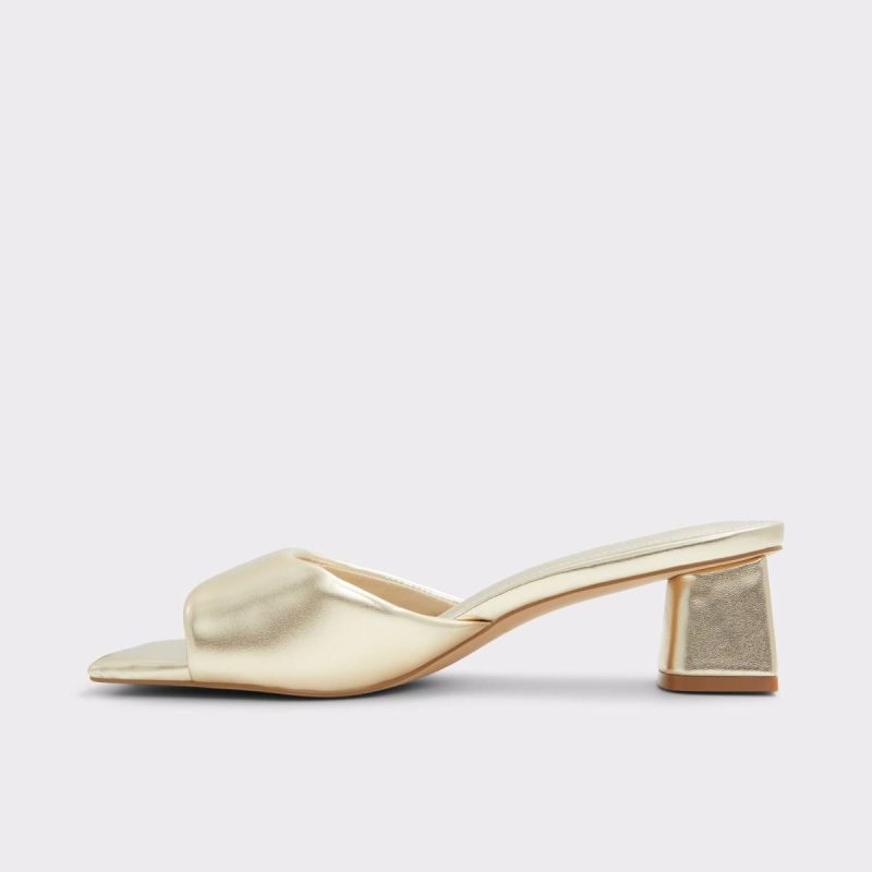 Heels Aneka Gold Women's Heeled Mules Aldo Gold Women - Image 3