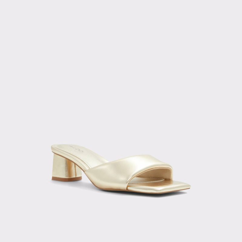 Heels Aneka Gold Women's Heeled Mules Aldo Gold Women - Image 4