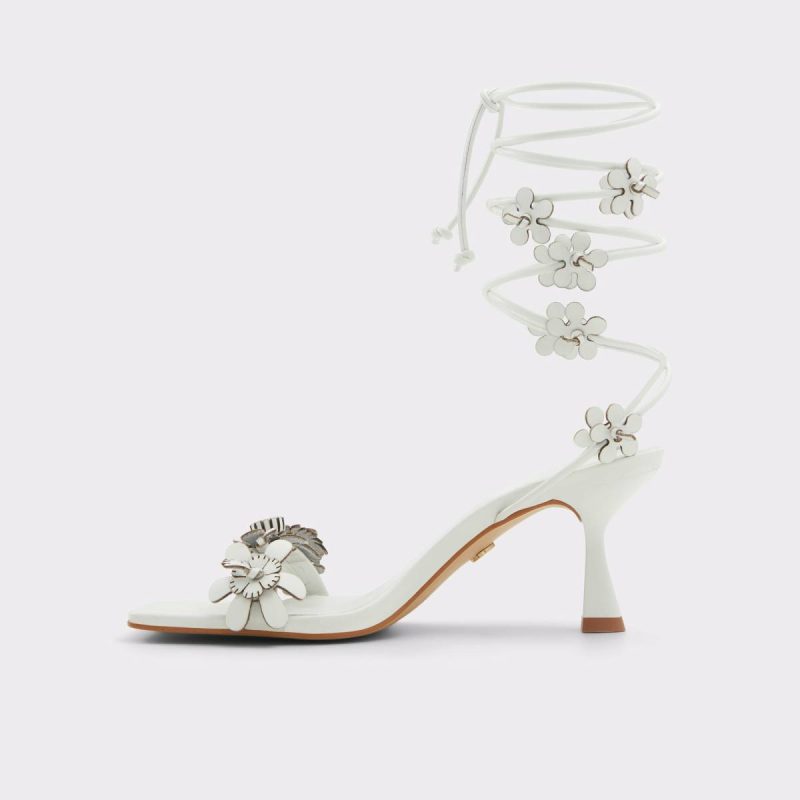 Heels Fiorela White/Bone Women's Strappy Sandals Women Aldo White/Bone - Image 3