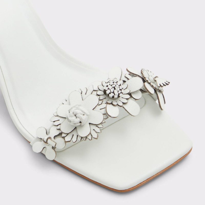 Heels Fiorela White/Bone Women's Strappy Sandals Women Aldo White/Bone - Image 5