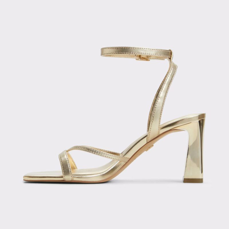 Heels Gold Women Stellare Gold Women's Block Heels Aldo - Image 3