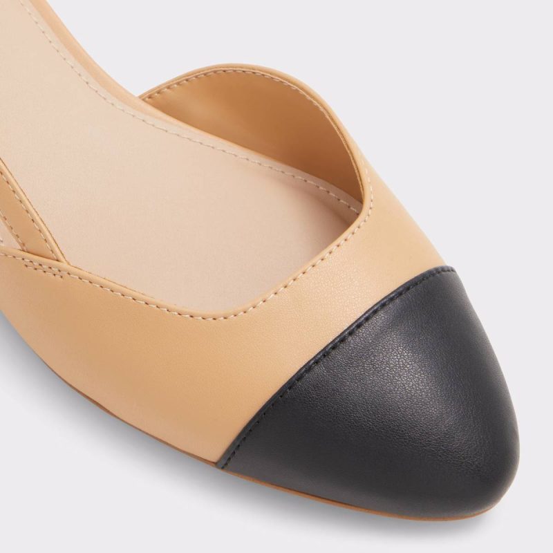 Heels Women Aldo Clementinne Other Dark Beige Synthetic Smooth Women's Ballet Flats Other Dark Beige Synthetic Smooth - Image 5