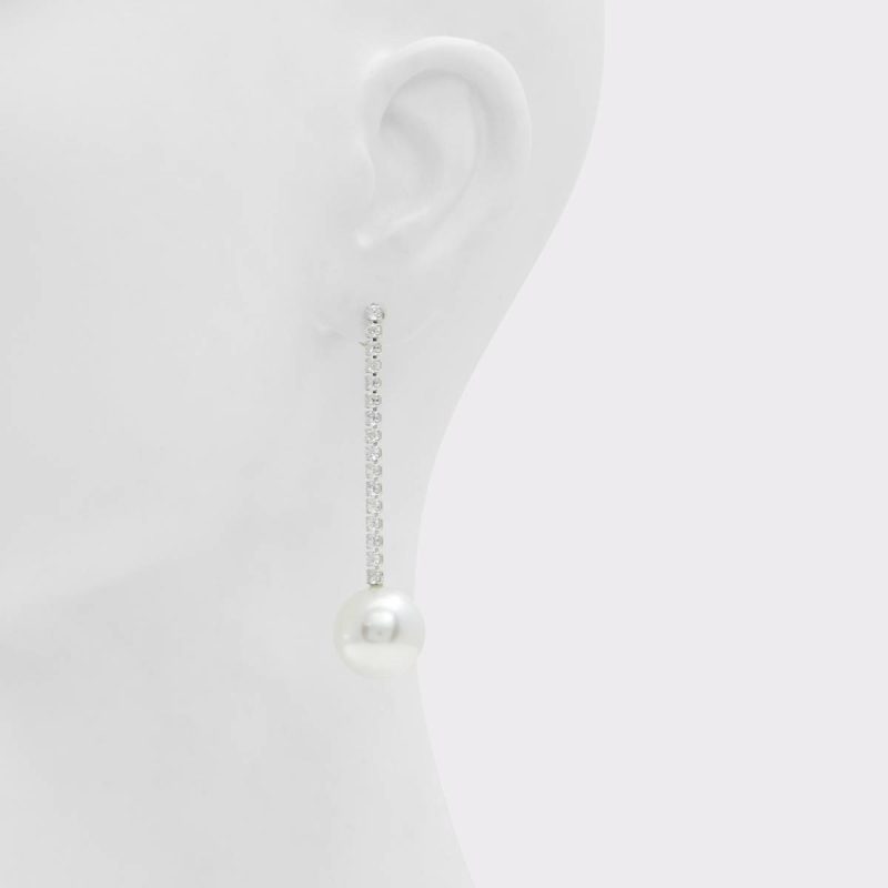 Jaylene Silver/Clear Multi Women's Earrings Jewelry Aldo Women Silver/Clear Multi - Image 2