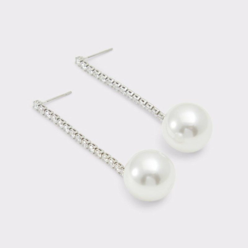 Jaylene Silver/Clear Multi Women's Earrings Jewelry Aldo Women Silver/Clear Multi