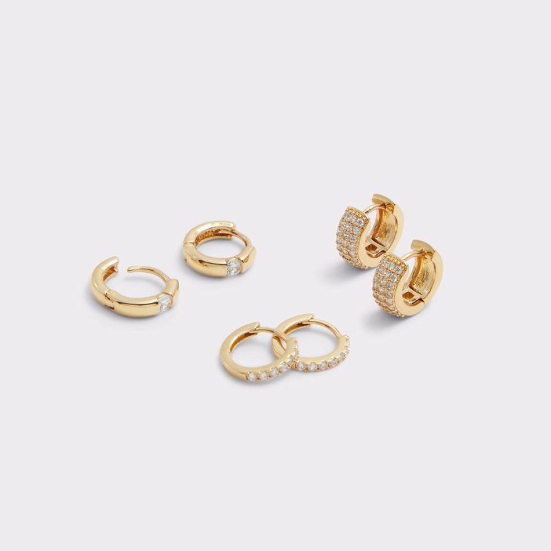 Jewelry Aldo Women Fontein Gold/Clear Multi Women's Earrings Gold/Clear Multi