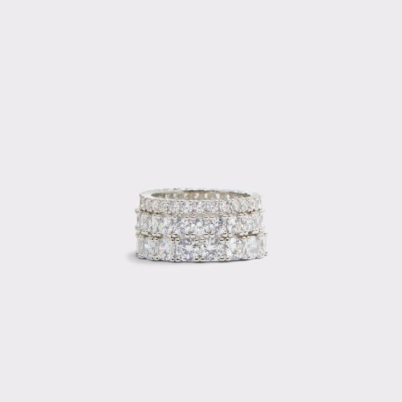 Jewelry Uniawen Silver/Clear Multi Women's Rings Silver/Clear Multi Aldo Women