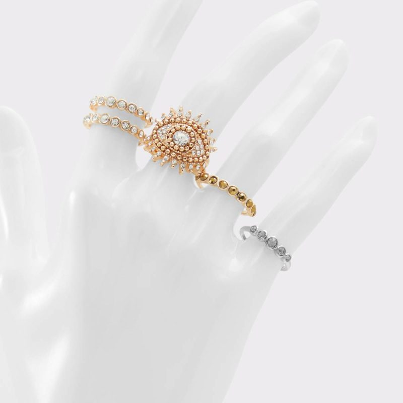 Jewelry Women Gold/Clear Multi Albanna Gold/Clear Multi Women's Rings Aldo - Image 2