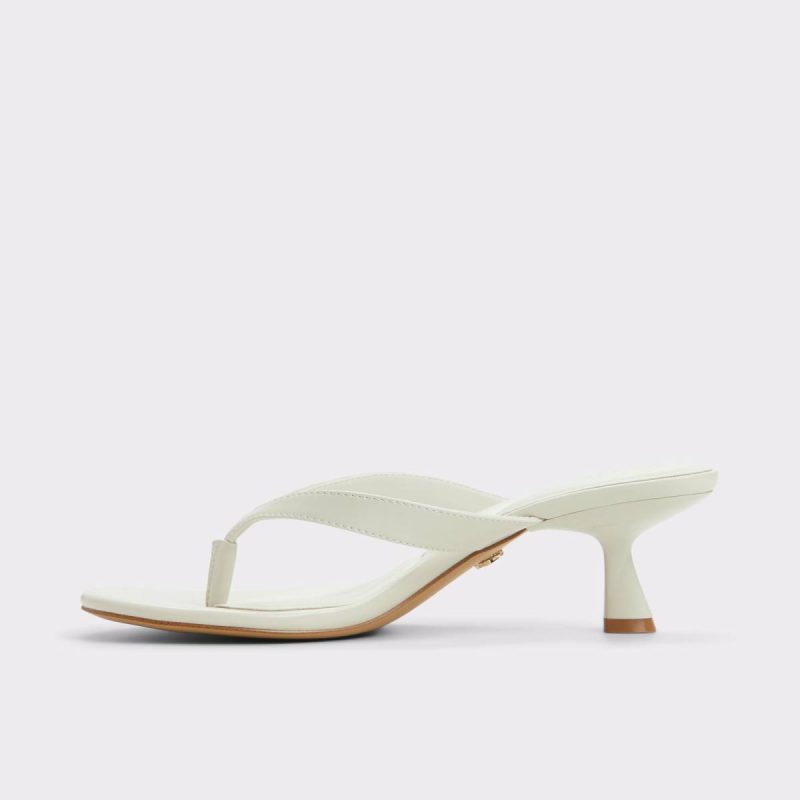 Jump White/Bone Women's Strappy Sandals Women White/Bone Aldo Heels - Image 3