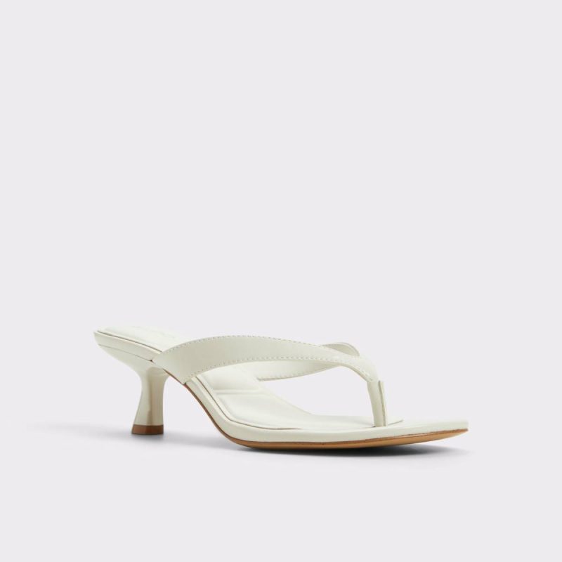 Jump White/Bone Women's Strappy Sandals Women White/Bone Aldo Heels - Image 4