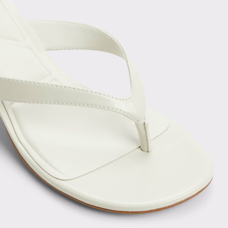 Jump White/Bone Women's Strappy Sandals Women White/Bone Aldo Heels - Image 5