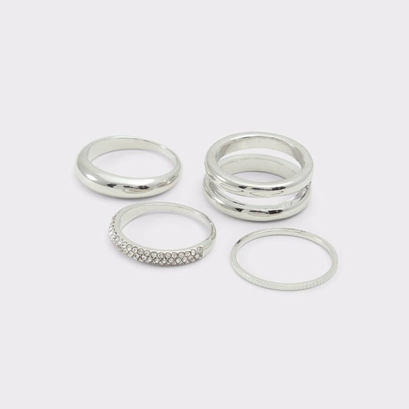 Kaemeth Silver/Clear Multi Women's Rings Aldo Silver/Clear Multi Jewelry Women