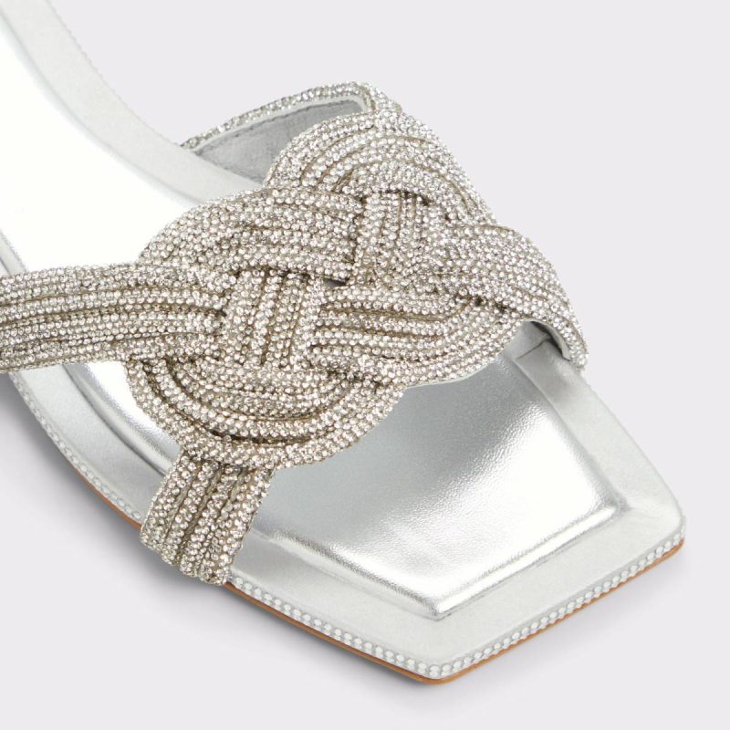 Karlina Silver Women's Metallics Aldo Silver Women Sandals - Image 5