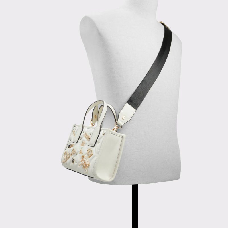 Keylaniix Black/White Women's Tote & Satchel Bags Tote & Satchel Bags Aldo Black/White Women - Image 4