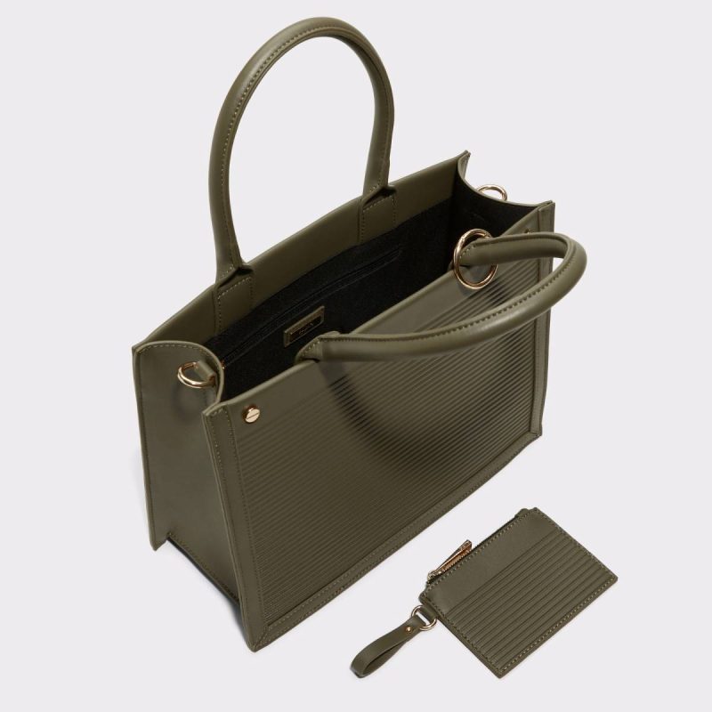 Khaki Top Handle Bags Women Aldo Daspiasx Khaki Women's Tote & Satchel Bags - Image 3