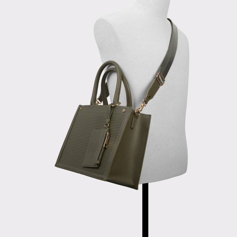 Khaki Top Handle Bags Women Aldo Daspiasx Khaki Women's Tote & Satchel Bags - Image 4