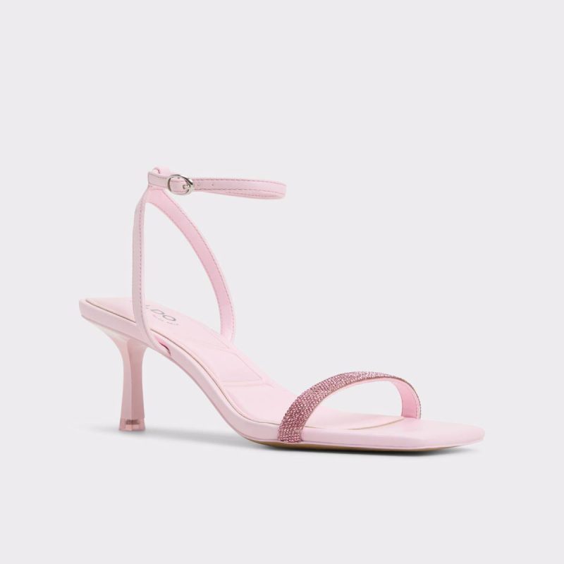 Kirri Light Pink Women's Strappy Sandals Aldo Women Heels Light Pink - Image 5