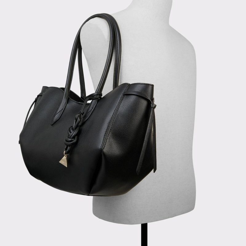 Kkorinnex Black Overflow Women's Tote & Satchel Bags Black Overflow Tote & Satchel Bags Aldo Women - Image 4