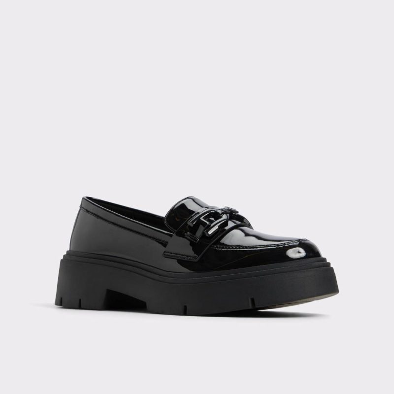 Loafers & Oxfords Aldo Black Synthetic Patent Women Mazey Black Synthetic Patent Women's Loafers & Oxfords - Image 4