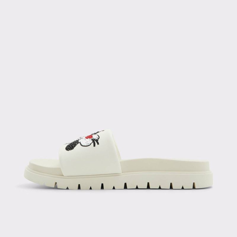 Ltslides White Women's Looney Tunes Aldo Women White Sandals - Image 4