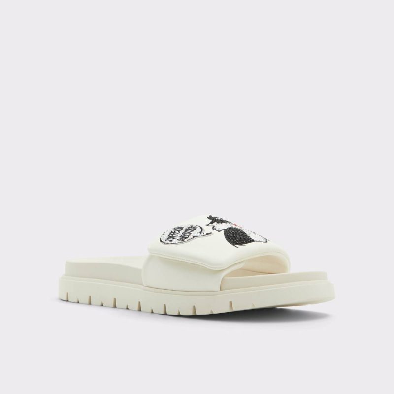 Ltslides White Women's Looney Tunes Aldo Women White Sandals - Image 5