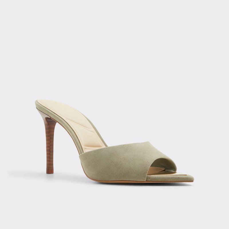 Marita Green Women's Heeled Mules Aldo Green Sandals Women - Image 4