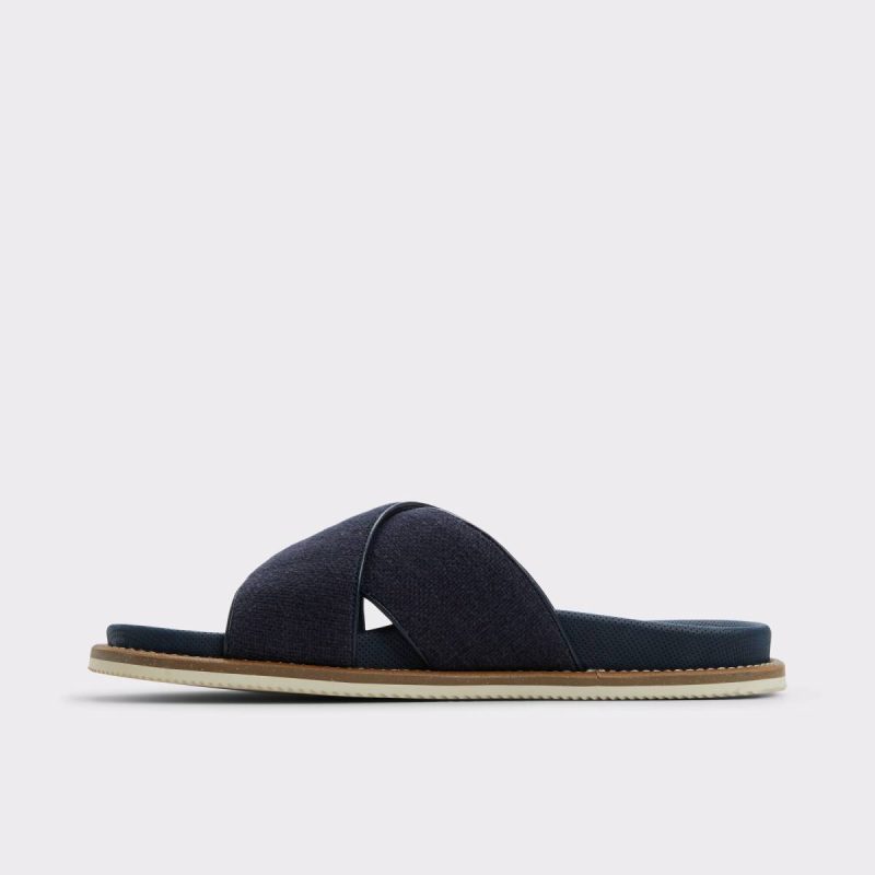 Marrin Navy Men's Slides Navy Aldo Sandals & Slides Men - Image 3