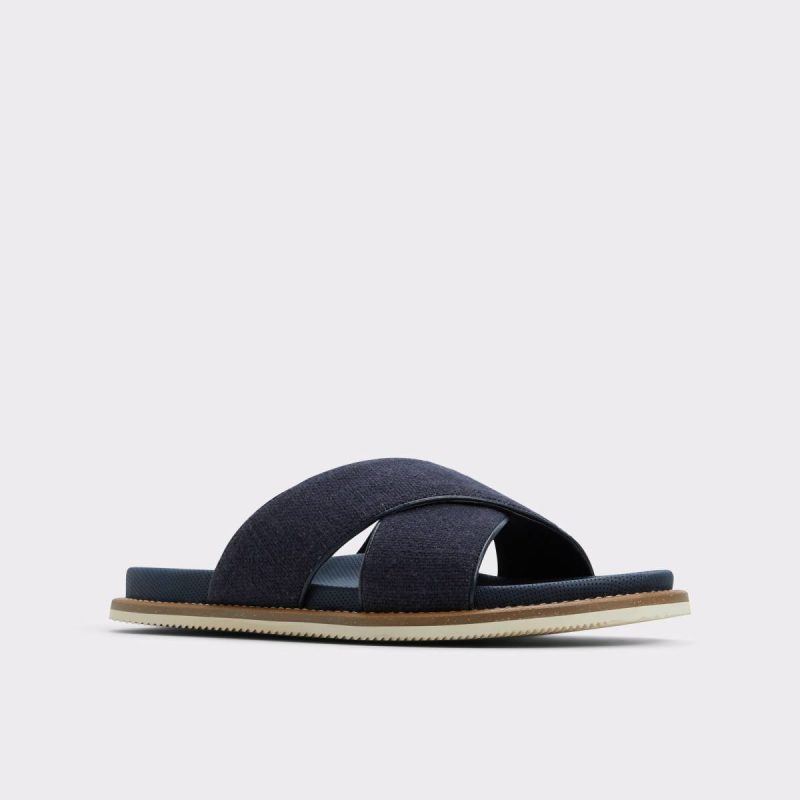 Marrin Navy Men's Slides Navy Aldo Sandals & Slides Men - Image 4