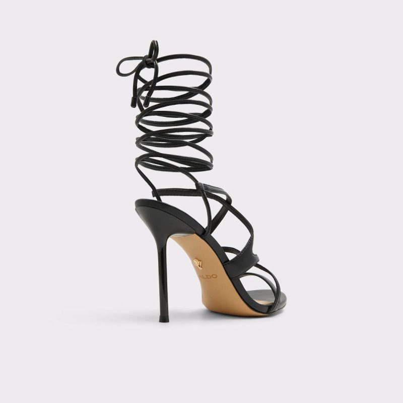 Marylou Black Women's Strappy Sandals Aldo Women Black Sandals - Image 2
