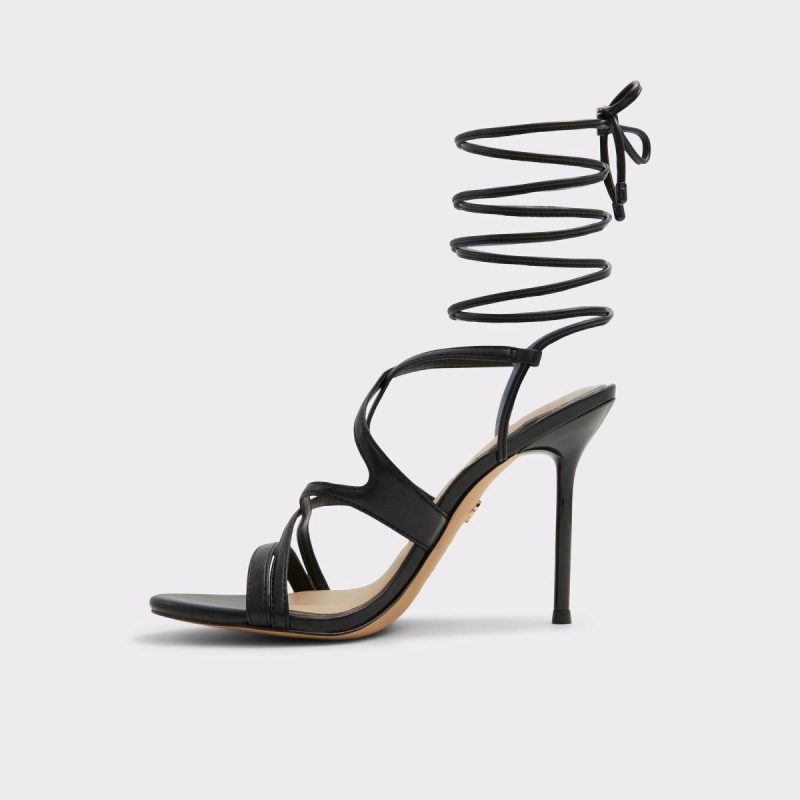 Marylou Black Women's Strappy Sandals Aldo Women Black Sandals - Image 3