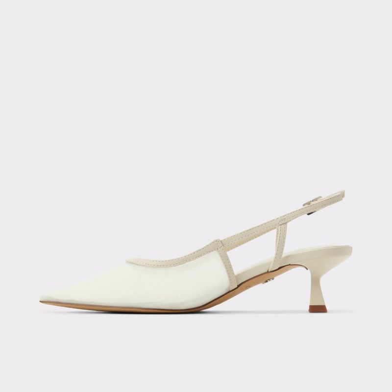 Maxina Cream Women's Kitten Heels Cream Aldo Heels Women - Image 3