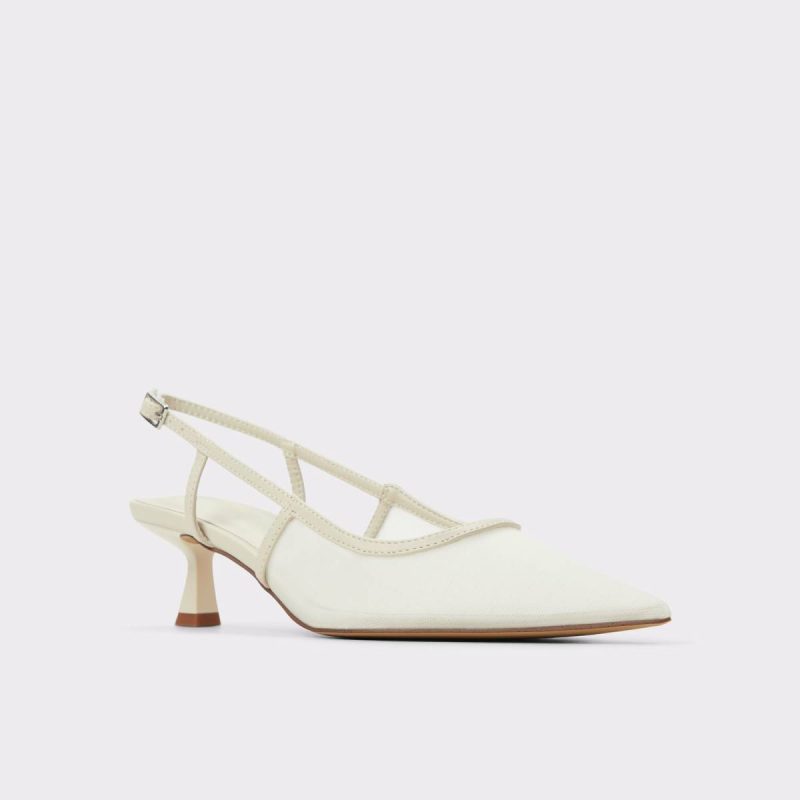 Maxina Cream Women's Kitten Heels Cream Aldo Heels Women - Image 4