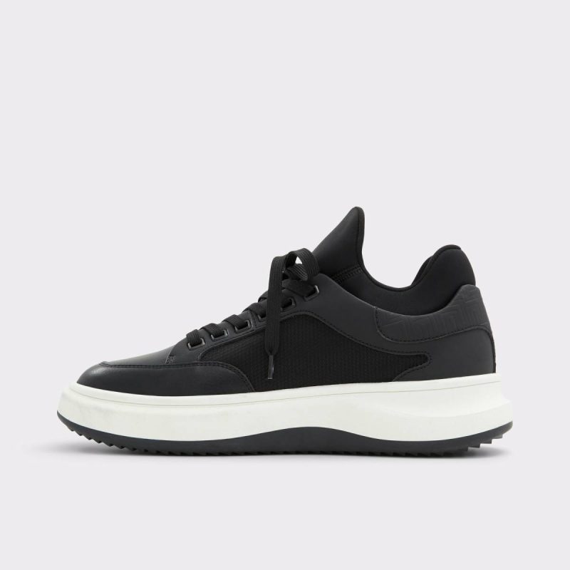 Men Aldo Hyperspec Black Men's Low Top Black Sneakers - Image 3