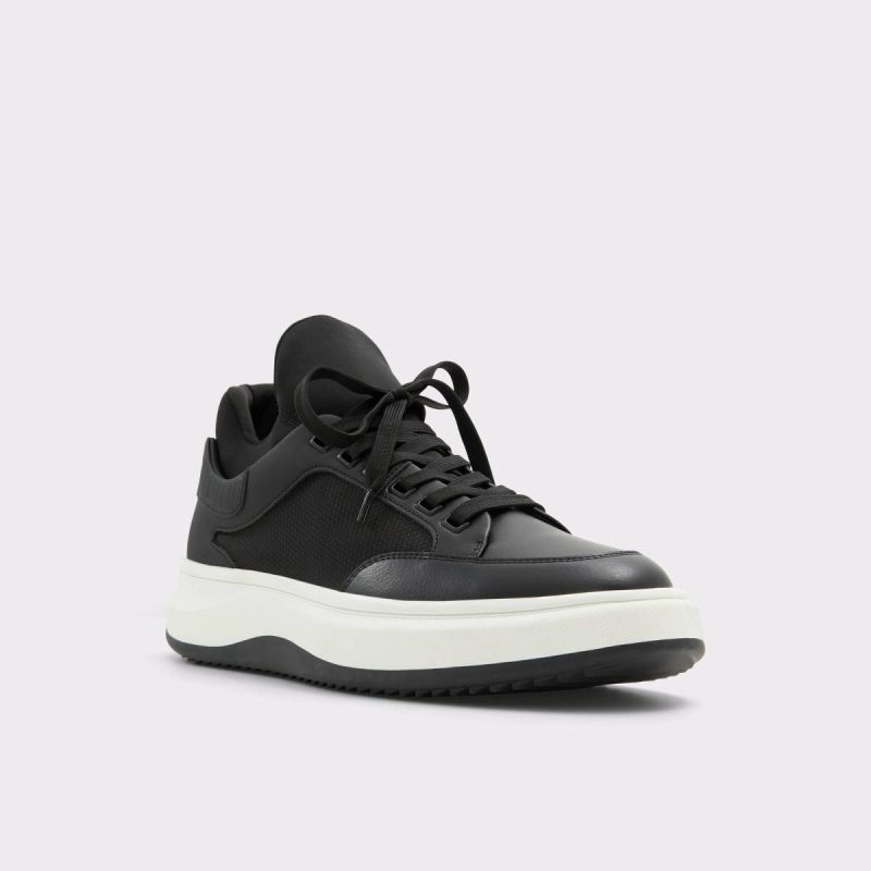 Men Aldo Hyperspec Black Men's Low Top Black Sneakers - Image 4