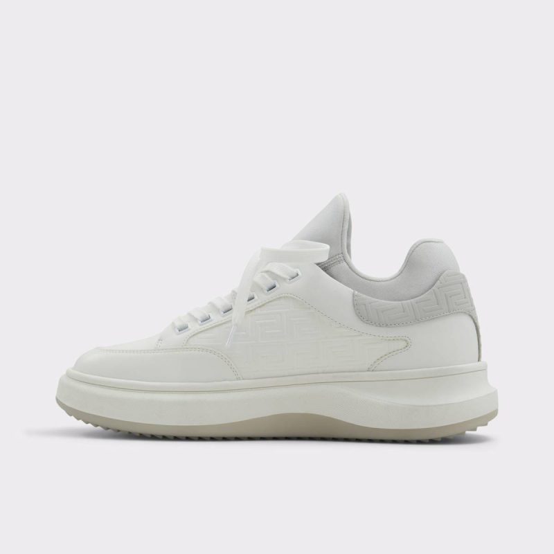 Men Aldo Hyperspec White Men's Low Top Sneakers White - Image 3