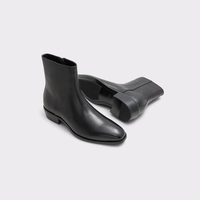 Men Aldo Open Black Amur Open Black Men's Dress Boots Boots - Image 2