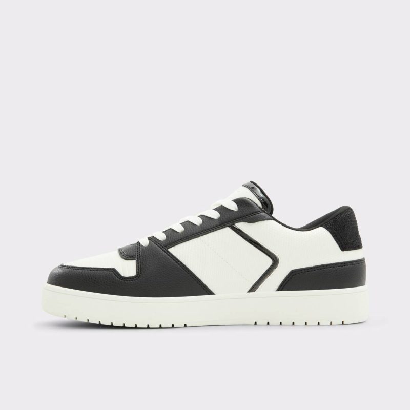 Men Aldo Sneakers Black/White Zethan Black/White Men's Low Top - Image 3