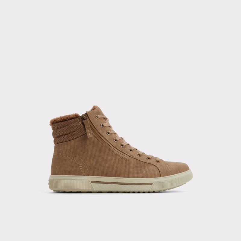 Men Beige Aldo Preralithh-L Beige Men's Lace-Up Boots Sneakers