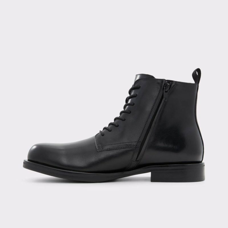 Men Black Aldo Boots Ludo Black Men's Lace-Up Boots - Image 4