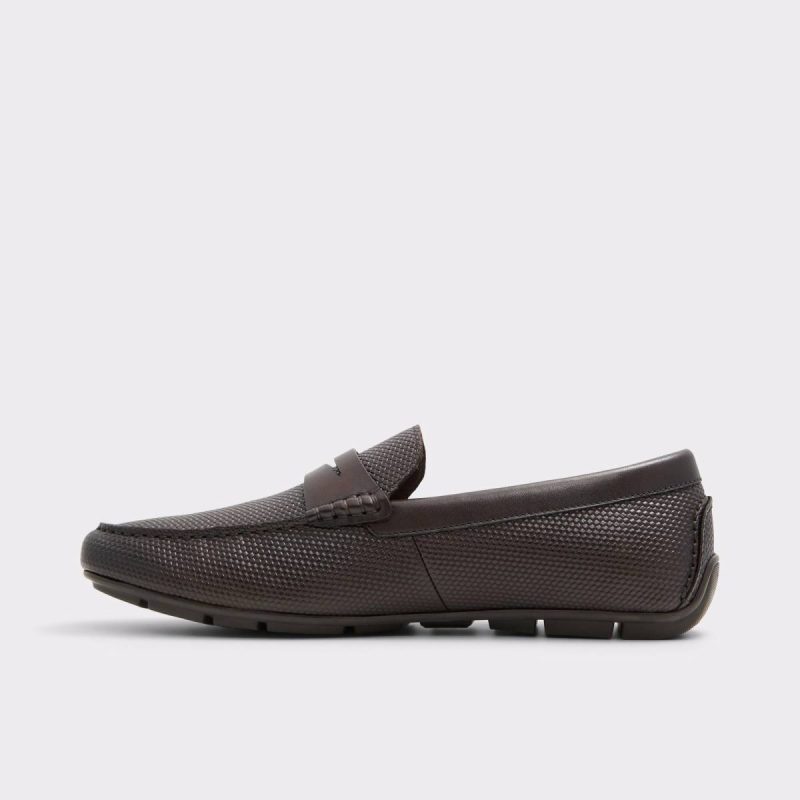 Men Dark Brown Loafers & Slip-Ons Aldo Discourse Dark Brown Men's Casual Shoes - Image 3