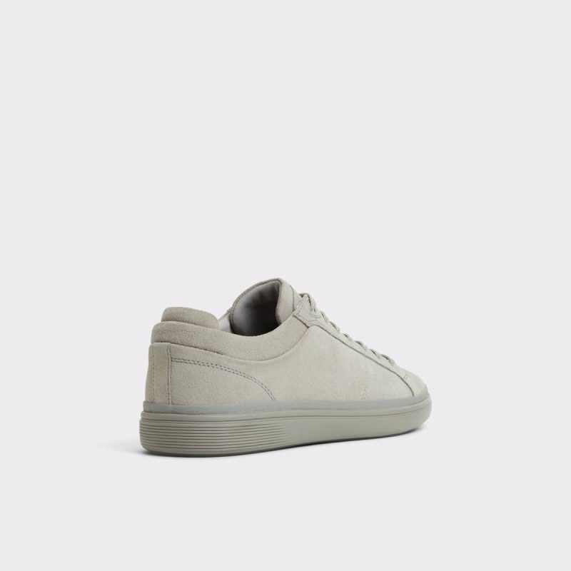 Men Finespec Light Grey Leather Suede Men's Low Top Light Grey Leather Suede Sneakers Aldo - Image 2
