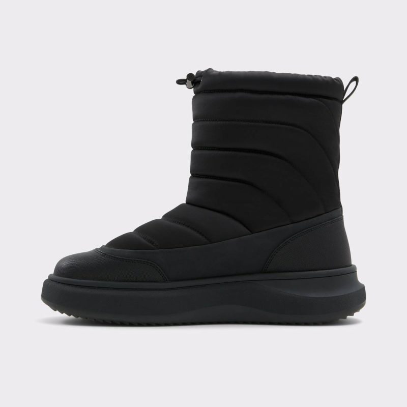 Men Fucino Black Textile Quilting Men's Casual Boots Black Textile Quilting Aldo Boots - Image 3